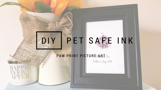 DIY Pet Safe Ink Paw Print Picture