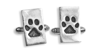 Father's Day Gift Guide for Dog Dads - Personalized Paw Print Cufflinks